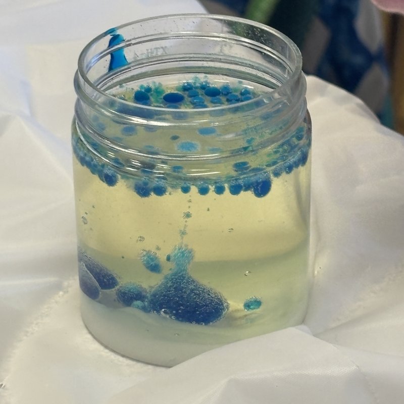 Student lava lamp artwork