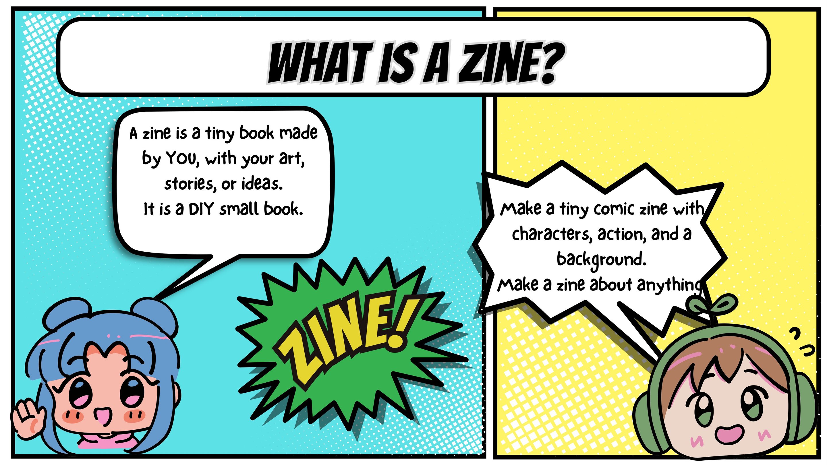 Week 7 teaching slide - one page zine